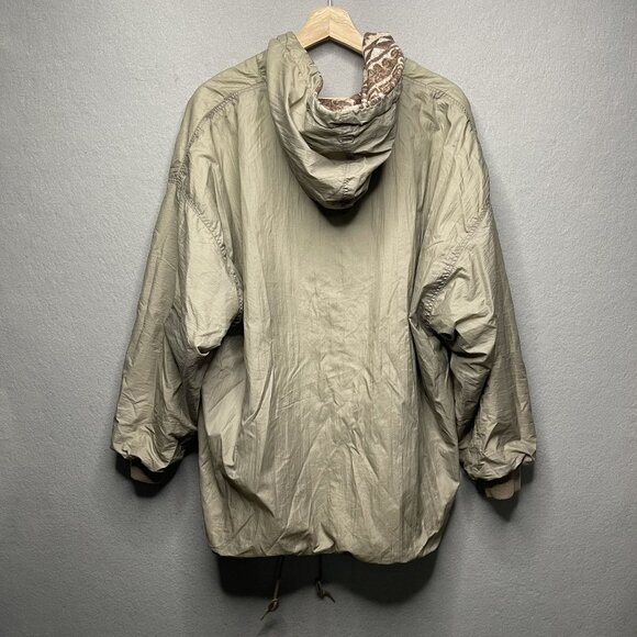 Vintage Braetan Reversible Hooded Jacket Aztec Print & Solid Brown XL - Picture 6 of 8